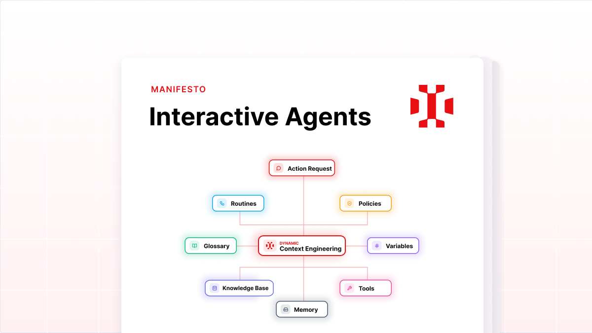 Interactive Agents manifesto